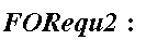 FORequ2: