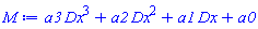 a3*Dx^3+a2*Dx^2+a1*Dx+a0