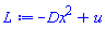 -Dx^2+u