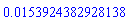 HFloat(0.015392438292813794)