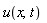 u(x, t)