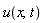 u(x, t)