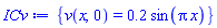 {v(x, 0) = .2*sin(Pi*x)}