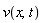 v(x, t)