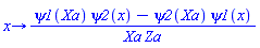 proc (x) options operator, arrow; (psi1(Xa)*psi2(x)-psi2(Xa)*psi1(x))/(Xa*Za) end proc