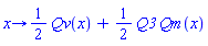 proc (x) options operator, arrow; (1/2)*Qv(x)+(1/2)*Q3*Qm(x) end proc