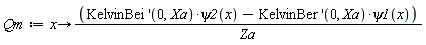 Qm := proc (x) options operator, arrow; ((D[2](KelvinBei))(0, Xa)*psi2(x)-(D[2](KelvinBer))(0, Xa)*psi1(x))/Za end proc