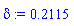 delta := .2115