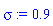 sigma := .9
