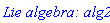 `Lie algebra: alg2`