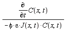 (diff(C(x, t), t))/(-phi*varepsilon*J(x, t)*C(x, t))