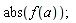 abs(f(a))