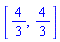 [4/3, 4/3]