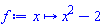 proc (x) options operator, arrow; x^2-2 end proc