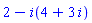 2-i(4+3*i)