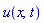 u(x, t)