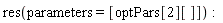 res(parameters = [optPars[2][]]):