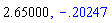 2.65, -.2024670969