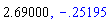 2.69, -.2519536023