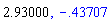2.93, -.4370753080