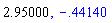2.95, -.4414043009