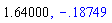 1.64, -.1874864724