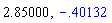 2.85, -.4013191999