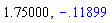 1.75, -.1189929708