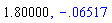 1.80, -0.6516651986e-1