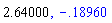 2.64, -.1895983404