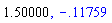 1.50, -.1175940457
