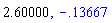 2.60, -.1366734005
