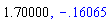 1.70, -.1606551675