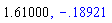 1.61, -.1892076902