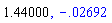 1.44, -0.2691651136e-1