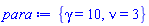 {gamma = 10, nu = 3}
