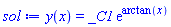 y(x) = _C1*exp(arctan(x))