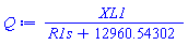 XL1/(R1s+12960.54302)
