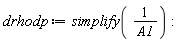 drhodp := simplify(1/A1)