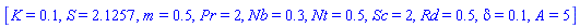 [K = .1, S = 2.1257, m = .5, Pr = 2, Nb = .3, Nt = .5, Sc = 2, Rd = .5, delta = .1, A = 5]