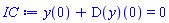 y(0)+(D(y))(0) = 0