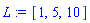 [1, 5, 10]