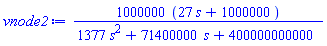 1000000*(27*s+1000000)/(1377*s^2+71400000*s+400000000000)