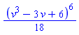 (1/18)*(v^3-3*v+6)^6