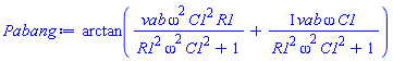 arctan(vab*omega^2*C1^2*R1/(C1^2*R1^2*omega^2+1)+I*vab*omega*C1/(C1^2*R1^2*omega^2+1))