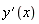 diff(y(x), x)