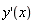 diff(y(x), x)