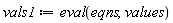vals1 := eval(eqns, values)