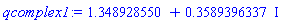 1.348928550+.3589396337*I