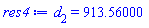 d[2] = 913.56